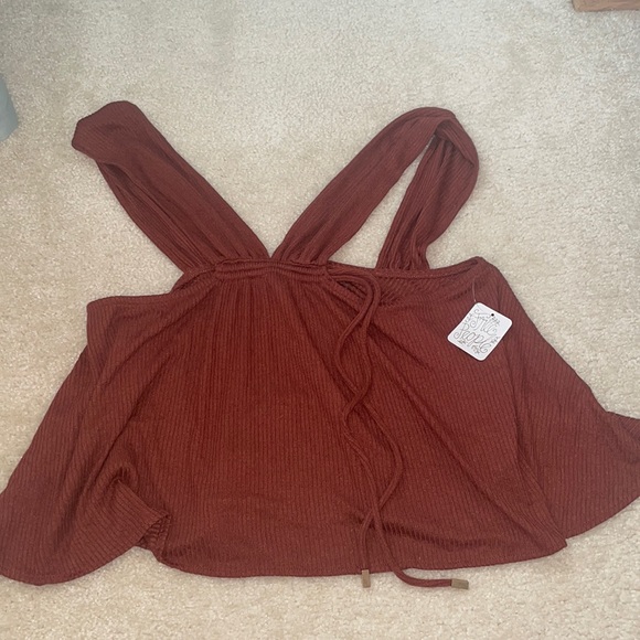 NWT Free People Brown Tank- Large - Picture 1 of 5